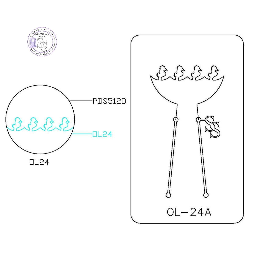 PANCAKE DIE OVERLAY-24 OL-24 SEAHORSE